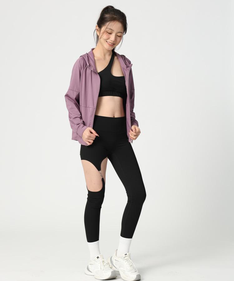 Women's Loose Fit Hooded Sports Jacket - Zipper Cardigan for Yoga, Running, Quick-Dry Fitness Long Sleeve Top
