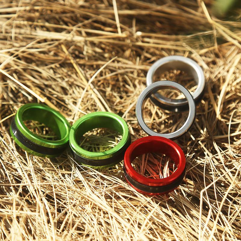 1/2Pcs Fishing Line Puller Anti-Slip Rubber Ring Portable Line Pull Loop Aluminum Alloy Fishing Tackle Tool Fishing Equipment