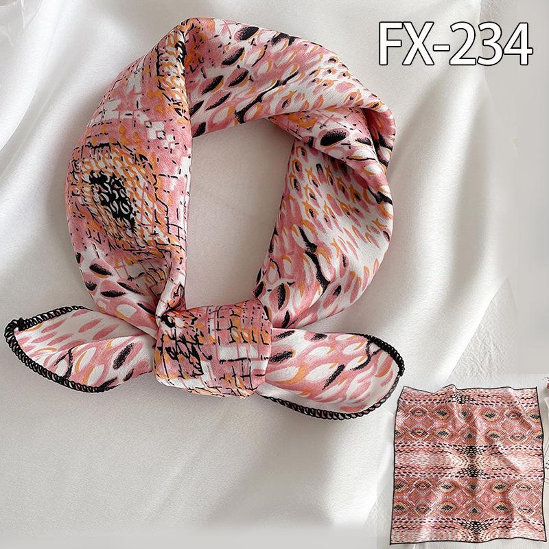 50 * 50cm Spring And Autumn Silk Scarves Versatile Decoration Professional Small Square Scarves Neck Protection Binding Bag