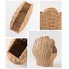 Paper Rope Woven Shell Shaped Basket Decorative Toy Storage Bin Desktop Sundries Organizer Home Organization Tool