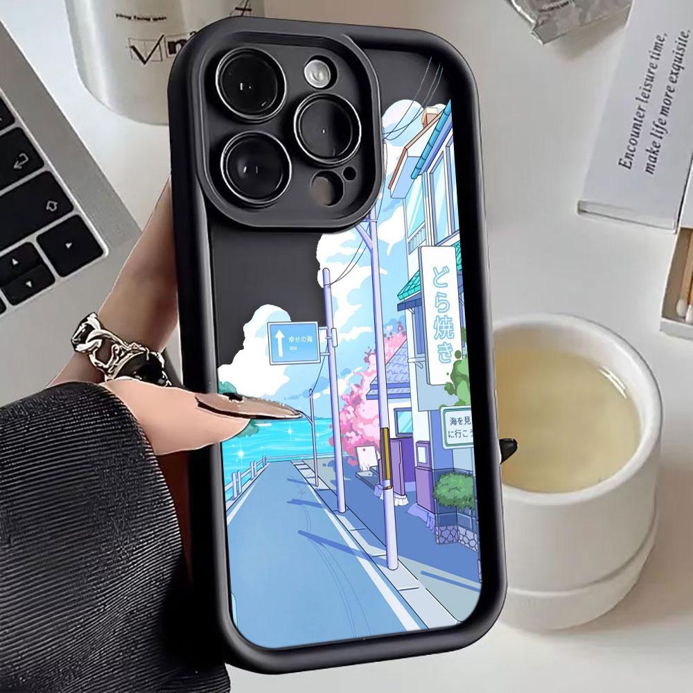 Sunset Scenery Phone Case For iphone Apple 17 AIR 16 16E 11 12 13 14 15 XR Plus Pro Max Silicone Case Funda DIY Shell Cover