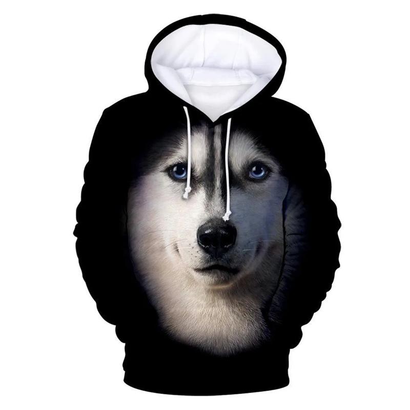 Funny Husky 3D Printed Hoodies For Men Clothes Cute Animal Dog Graphic Sweatshirts Casual Streetwear Women Pullovers Tracksuit