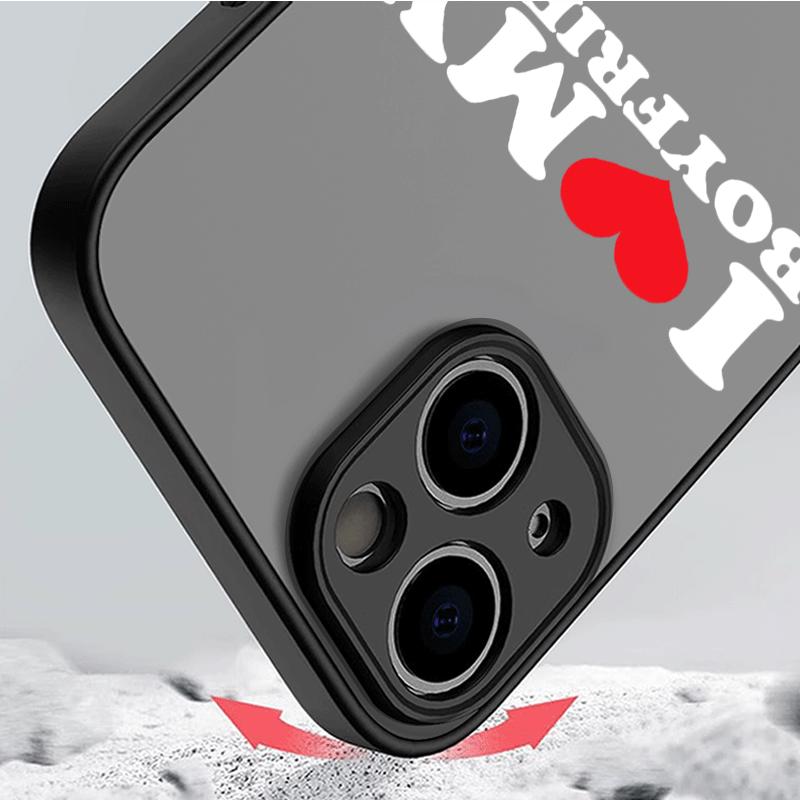 I Love My Boyfriend Girlfriend Couple Phone Case for Samsung Galaxy S25 S24 S23 Ultra S22 Plus S21 FE 5G Paired Cover Hard Shell