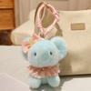 Cute Glutinous Rice Elephant Plush Pendant Doll New Keychain Bag Charm Soft Stuffed Animal Toy