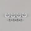 Smooth Sliding Drawer Bearing Pulley 4Pcs with Screw M6 External Thread Wear Resistant Wheels for Closet Cabinet Moving