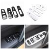 Car Window Switch Cover Glass Lifter Button Panel Decoration Sticker for Peugeot 308S 408 Car ABS Chrome Accessories