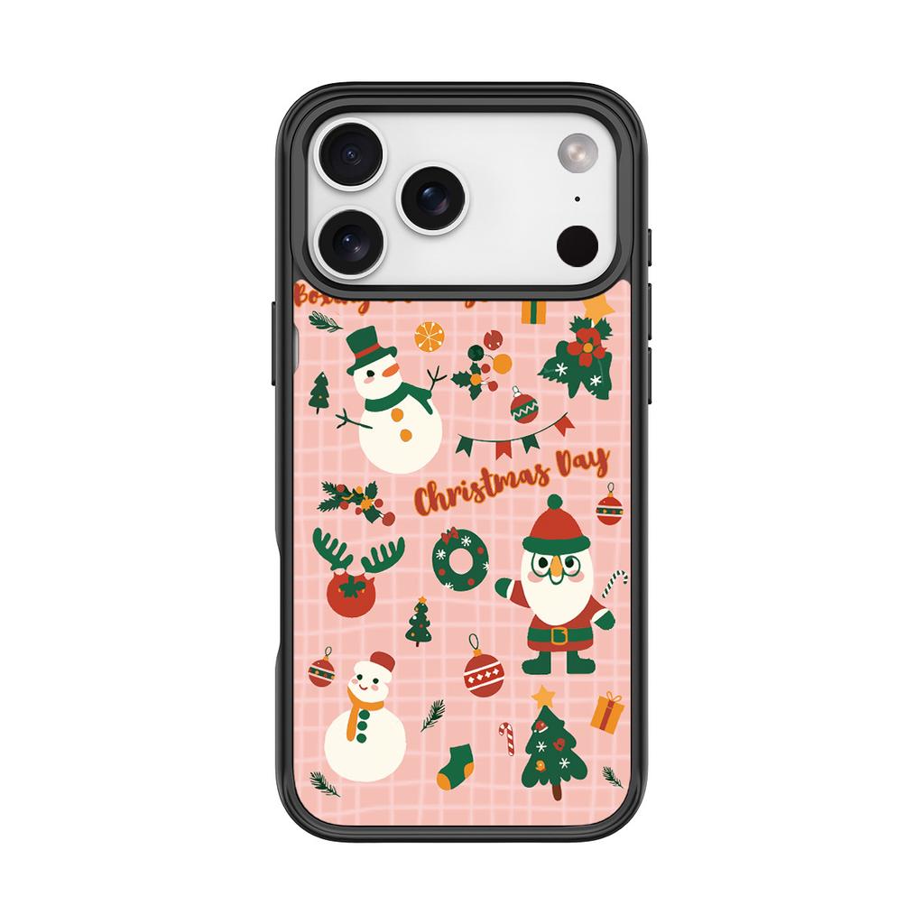 Applicable to Apple 17 mobile phone case, advanced sense 16 replaceable back plate 15promax magnetic mobile phone case, Christmas collage