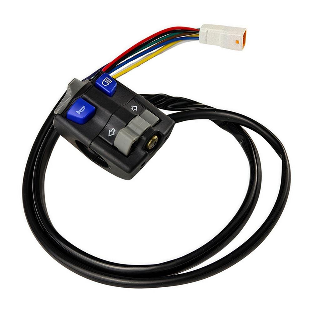 Motorcycle Handlebar Switch Left Side with Turn Signal For HORN Light Button Multi Function Control Black ABS Material China Mainland