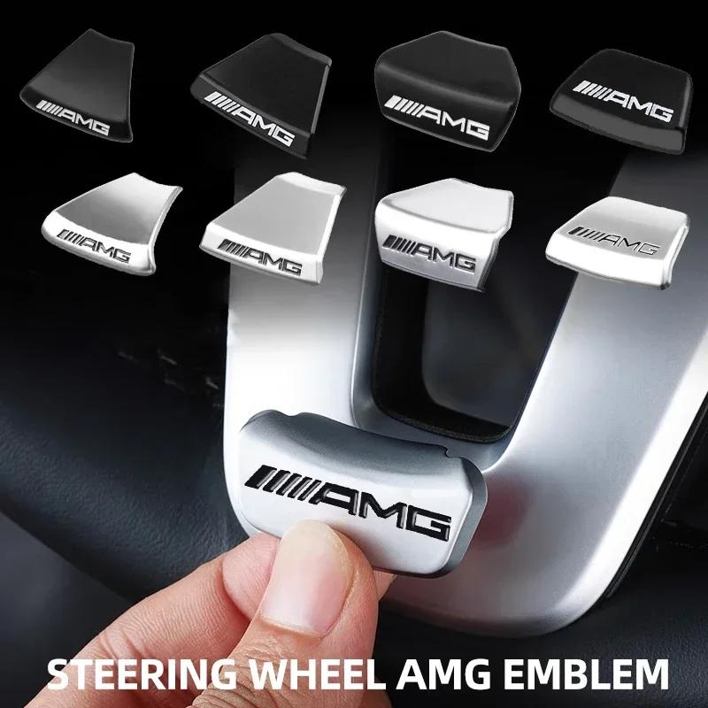 Naklejka na Kierownicę z Logo AMG Nakładka na Emblemat Samochodu Naklejka Wnętrza Kalkomania Dla AMG Mercedes Benz GLC GLA W204 W205 W212 W213