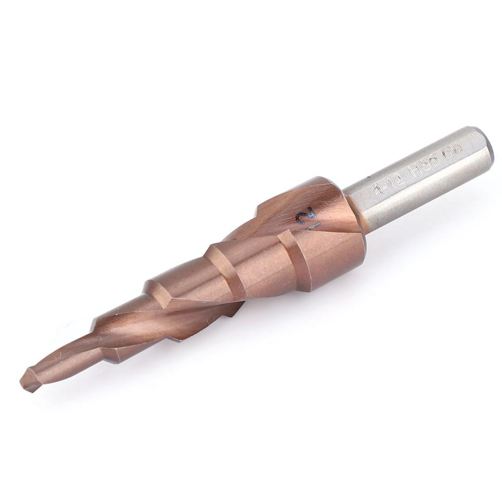 Triangular Shank Hole Opening Tool High Speed Steel M35 Hole Reamer Step Drill Bit Set Counterbore