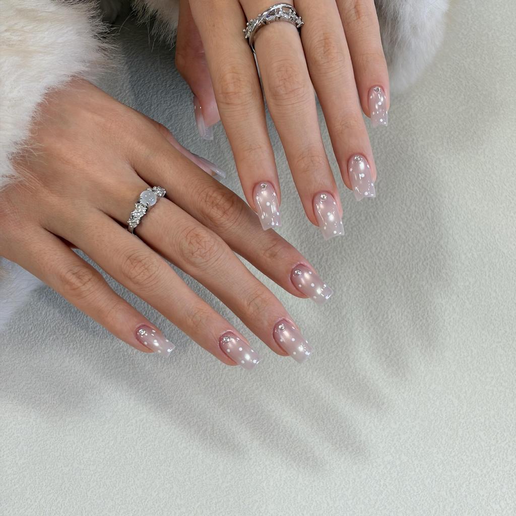 Flower Principal Damp Cat Eye Gel: Versatile Viral White Porcelain Glass Beads for Nail Whitening