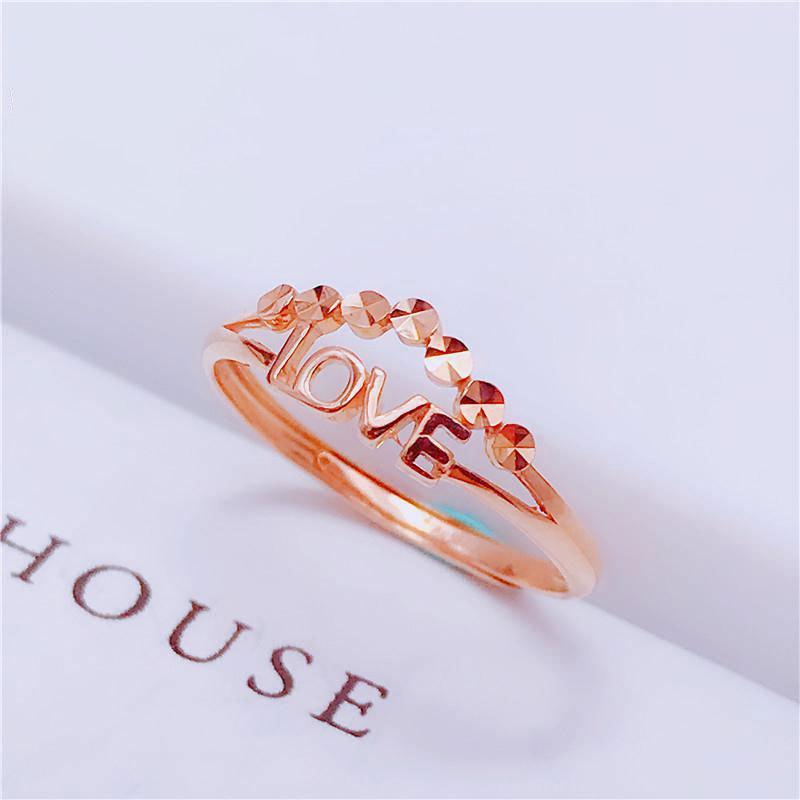 Модное кольцо с буквой, покрытие из розового золота, открытый дизайн, фиолетово-золотое кольцо