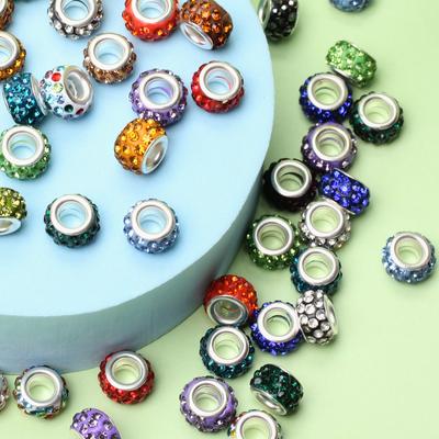 10Pcs 12mm Acrylic Drill Rings Loose Beads For Jewelry Making DIY Necklace  Pendant Bracelet Crafts Jewelry Accessory