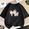 Cute Cartoon Girl T-shirts Girls Summer Unicorn Friends Clothes Baby T Shirts Children Short Sleeve Clothing Graphic T-shirt Tee