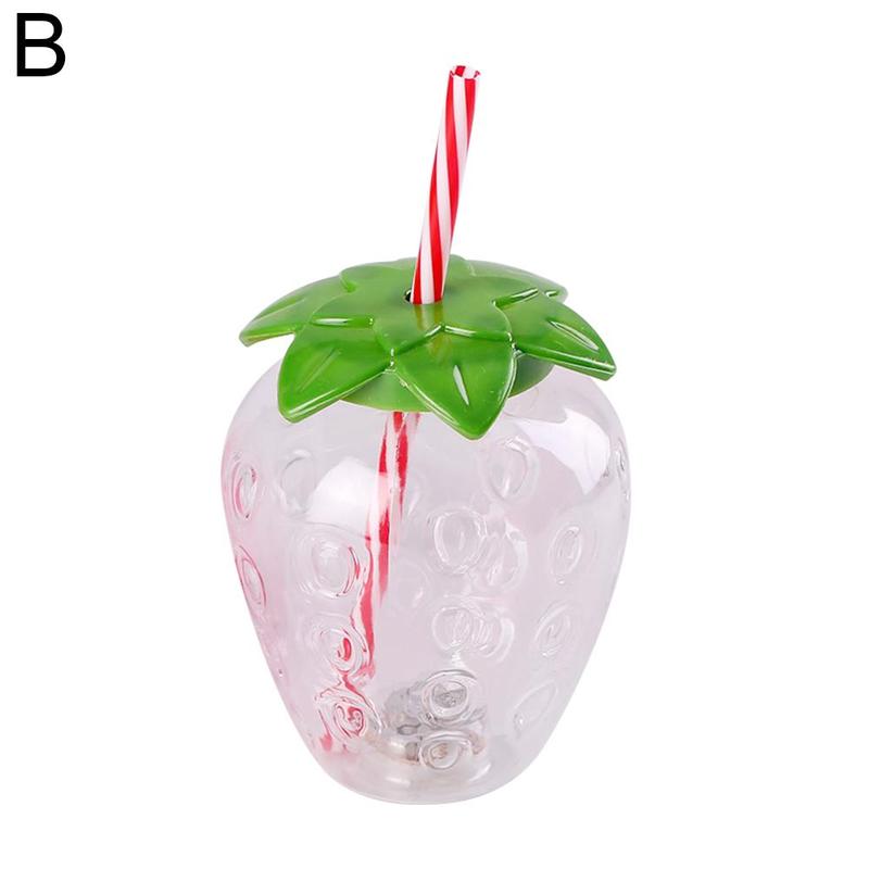 500ml Summer Cute Strawberry Straw Cup Plastic Cup Tea Milk Cup L6P5 500ml Summer Cute Strawberry Straw Cup Plastic Cup Tea Milk Cup L6P5