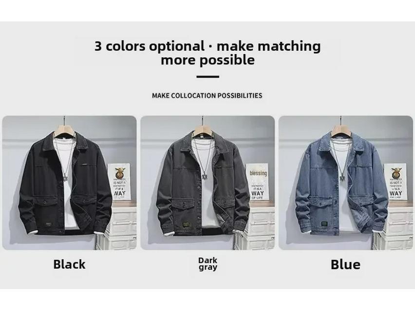 Herren Vielseitige Lockere Jeansjacke - 2022 Trendige Herbst/Winter Freizeit-Arbeitskleidung