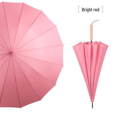 OIMG Manual Straight Handle Umbrella - Rain & Sun Protection (2-Pack)