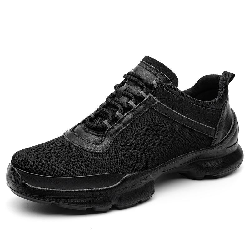 Men s 6CM Height-Increasing Breathable Leather Shoes - Trendy Spring Casual Style 39