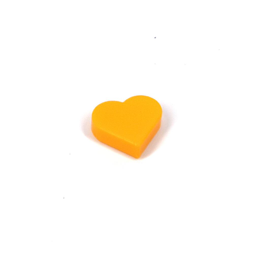Small Particle Building Block Plane 1 × 1 Heart-shaped Building Block Accessories Love Peach Light Panel Scene