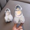 Autumn Korean-style girls' princess baby small/medium/large children's bowknot leather dance performance shoes