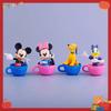Disney 6pcs Doll Set Mickey Minnie Donald Duck Set Comes with A Cup High Quality Gift Box and Exquisite Cartoon Decorations