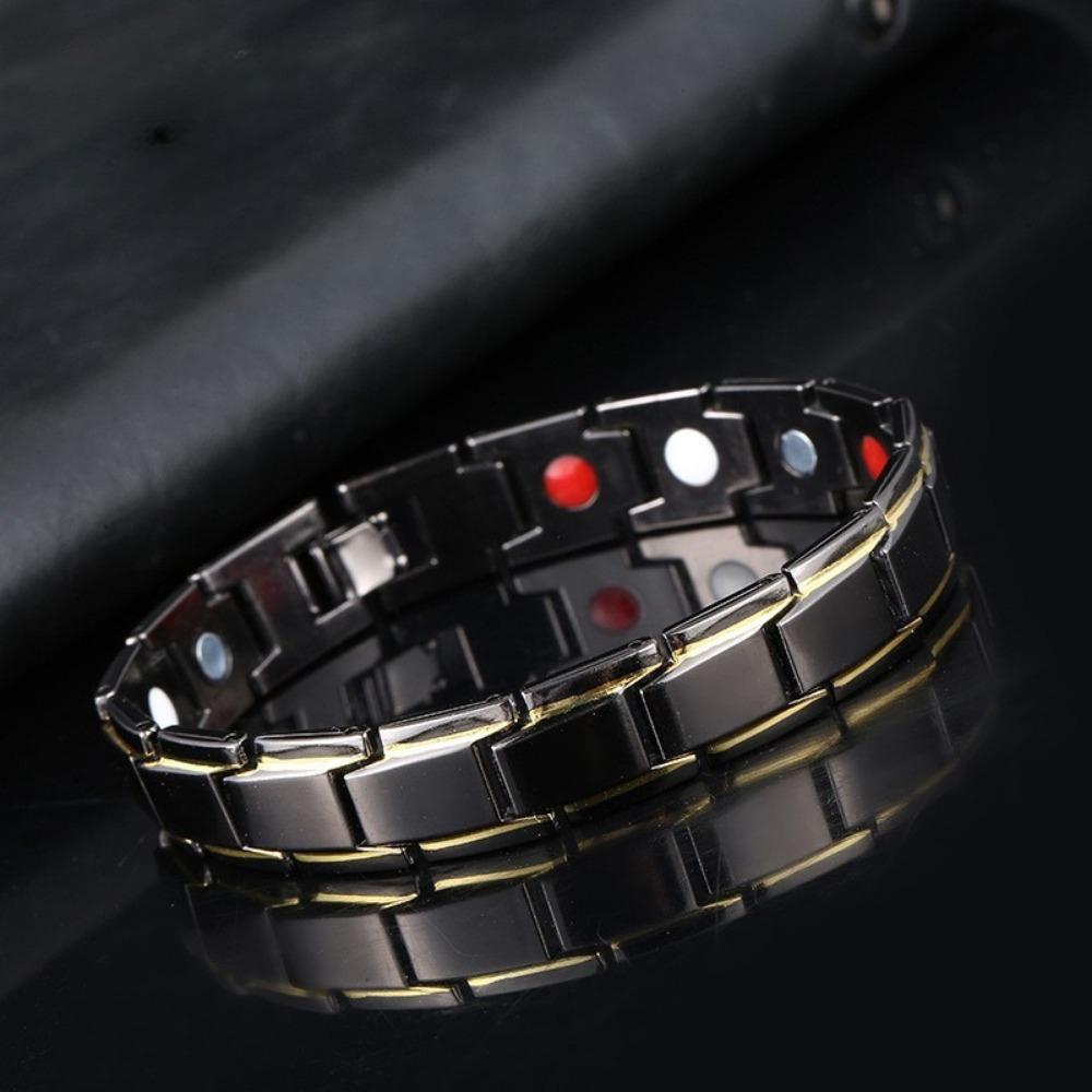 Women Men Male Bio Health Care Bracelet & Bangle Stainless Steel Tourmaline Magnetic Bracelets