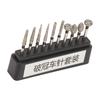 10pcs Dental Polisher Teeth Repair Stainless Steel Black Dental Polishing Bur Drills for Professional Use