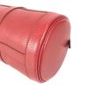 Hermes Vintage Mini RD Cylindrical Hand Bag Ardennes Red