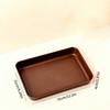 Non-Slip Serving Tray Stackable Food Plate Rectangular Serving Dishes Dishwasher Safe Tea Snack Fruit Trays Kitchen Tableware