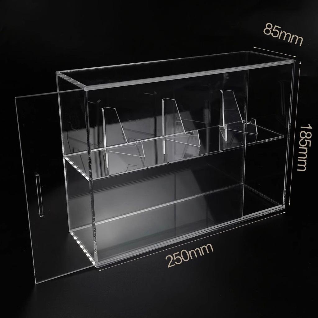 Acrylic Display Case,Display Cabinet for Mini Figures,Clear Desktop Storage Box Cabinet Organizer for Toys,Collections and Stone
