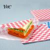 Paper Food Basket Liners 50Pcs Sandwich Wrappers Grease Resistant Deli for Classic Burger Wrapping Papers Checkered Burgers BBQs Parties Sheets Trays