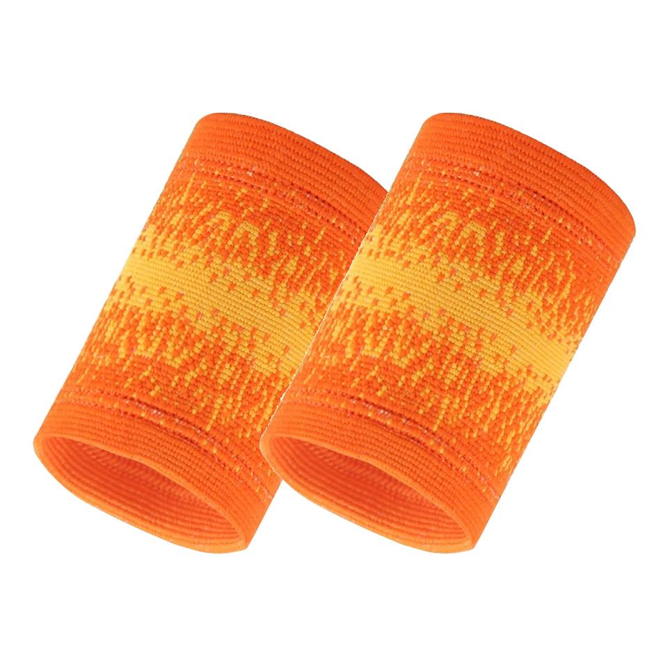 Gtubike 1 Pair Compression High Elasticity Knitted Breathable Moisture Wicking Athletic Sweatbands Sports Wristband Wrist Brace