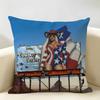 Singer CBeyonce Cowboy Carter Cushion Cover Natural Linen Organic Fabric DoubleSided Printing Room Sofa Decor Pillow Case