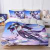 Game Honkai Star Rail Ashveil Duvet Cover Set Soft Wash Bed 3 Piece Summer Comfortable Student Dormitory Home Baby Bedding Best