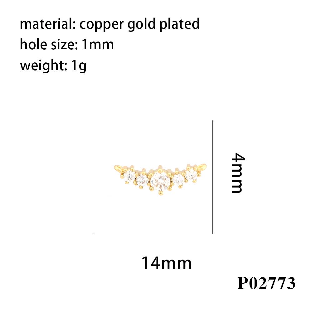 New Color-Preserving Zircon Eye Necklace Bracelet Pendant DIY Heart Jewelry Accessories