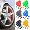 20pcs Car Wheel Nut Caps Auto Tyre Hub Screw Anti-Rust Protection Cover Decoration Cap 17mm 19mm 21mm Auto Accessories