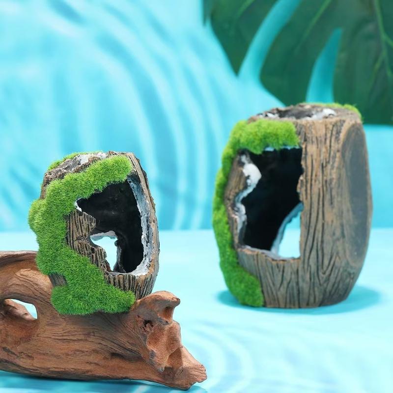 Aquarium  Decoration Fish  Shelter Fish Tank Resin  Ornaments Fish And  Hiding Cave Aquarium Landscaping