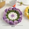 Crochet Tea Coaster Rose Flower Coasters Crochet Flower Placemat Rose Bouquet Cup Pad Coffee Mug Cup Mat Mother'S Day Gift