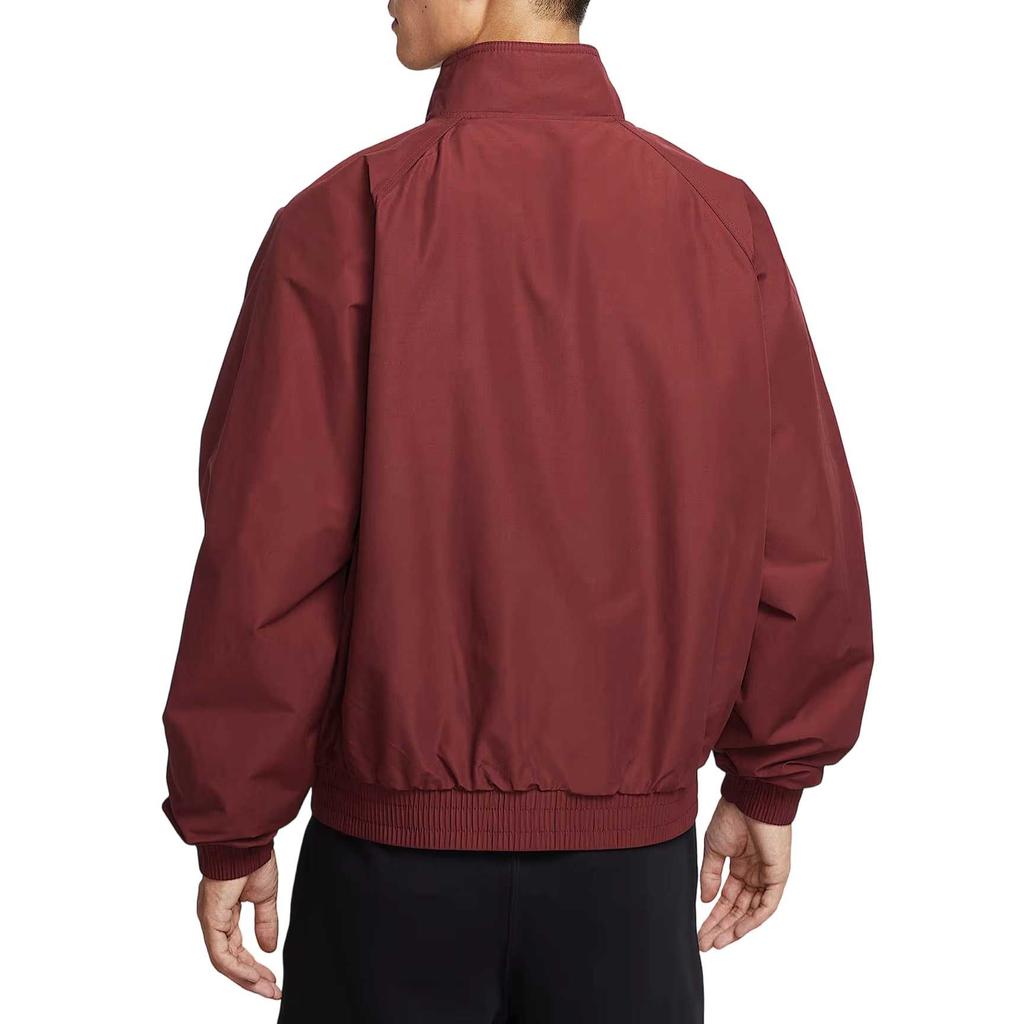 Nike Club Jackets Men's Dark Team Red Stand Collar Fleece Lined Other FZ0657-619