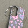 Cute Pink Love Hearts Case For Samsung Galaxy S25 Ultra Capa S24 Ultra S22 Ultra S23 Plus S21 FE S20 5G Magnetic Soft Case Cover
