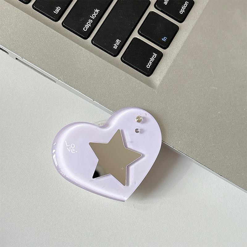 Korean Heart-Shaped Retractable Magnetic Phone Holder & Finger Ring.