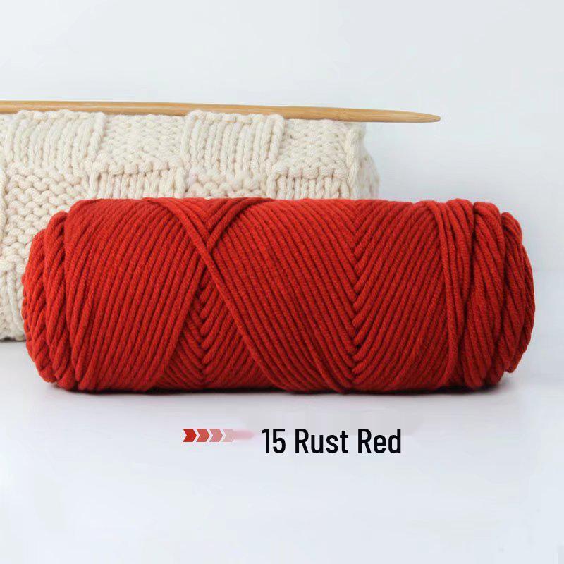 8-Strand Lover's Cotton Wool Yarn for Handmade Knitting: Soft DIY Scarf or Hat Acrylic Yarn