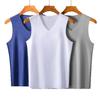 Men's Plaid Ice Silk Quick-Dry Sleeveless Sports Tank Top