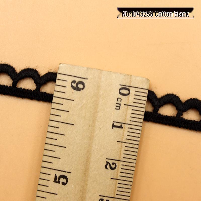 Water Soluble Lace Embroidery Collar - DIY Sewing Material Crescent Edge Cotton 