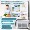 W11462342 Refrigerator LED Light Assembly for Whirlpool Kitchen Aid Jenn Air Light Module -Replaces W10607479 W10843339 W10908166