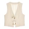 Zaprha 2025 Summer New Women Clothes Fashion French Style Beaded Simple Sleeveless Vest Vest 3431998
