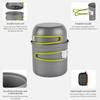 Camping Pot Set Ultralight Camping Cookware Mess Kit Outdoor Cooking Tableware for Hiking Trekking Picnic Fishing Mountaineering