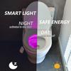 Bewegungssensor Toilettenlicht 16 Farbwechselnde LED-Nachtlicht mit Sternenprojektor USB-wiederaufladbare Badezimmerlampe für Kinder Erwachsene