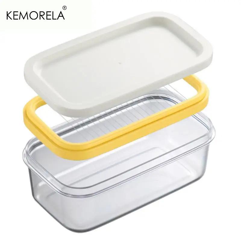 

Масленка с крышкой Прямоугольный контейнер Кухонный холодильник Герметичный контейнер для хранения Блюдо Машинка для нарезки масла Сырный хрустящий бокс