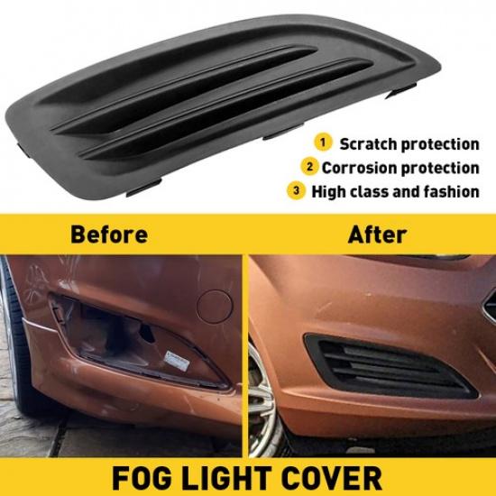 For 14-19 Ford Fiesta Fog Light Lamp Cover Bezel Black Passenger Right Side EOOH